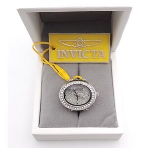 Invicta Mini Angel Ring Watch Silver Dial Silver Crystal
